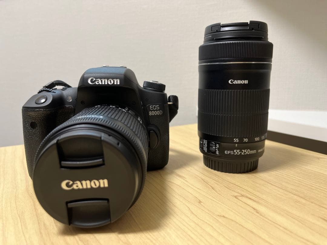 美品 Canon EOS 8000D ダブルズームキット
