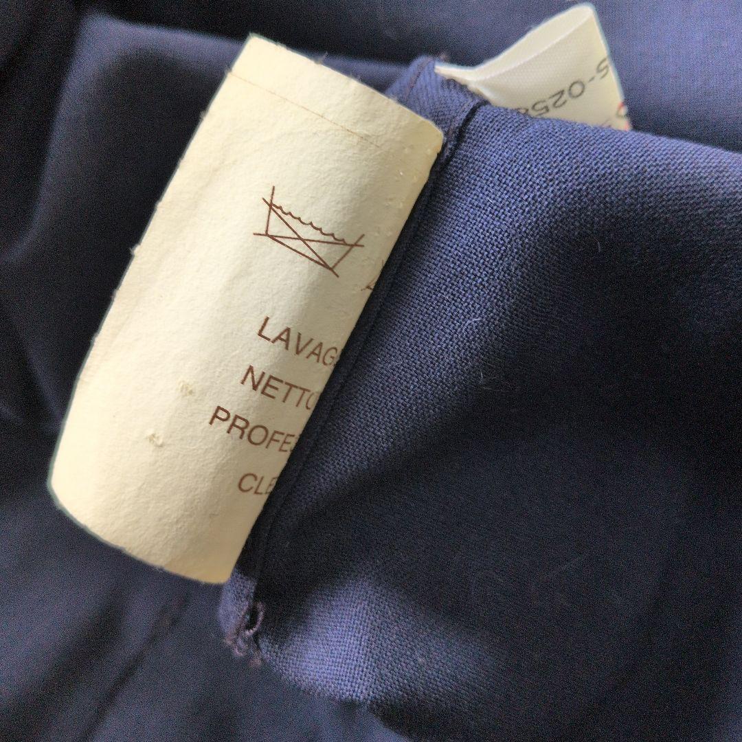 AGNONA アニオナ　長袖シャツ　ウール　スーツ素材　イタリア製　ネイビー