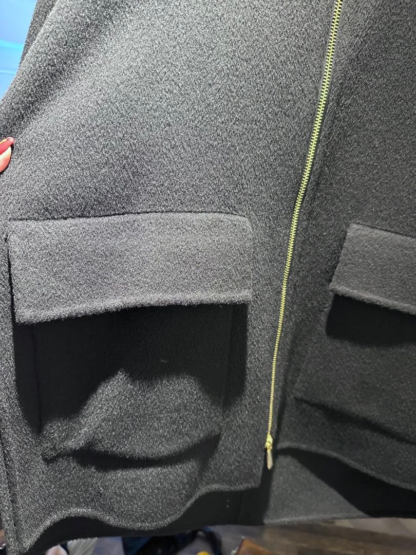 【極美品】NOBLEキャメルミックスリバージップコート