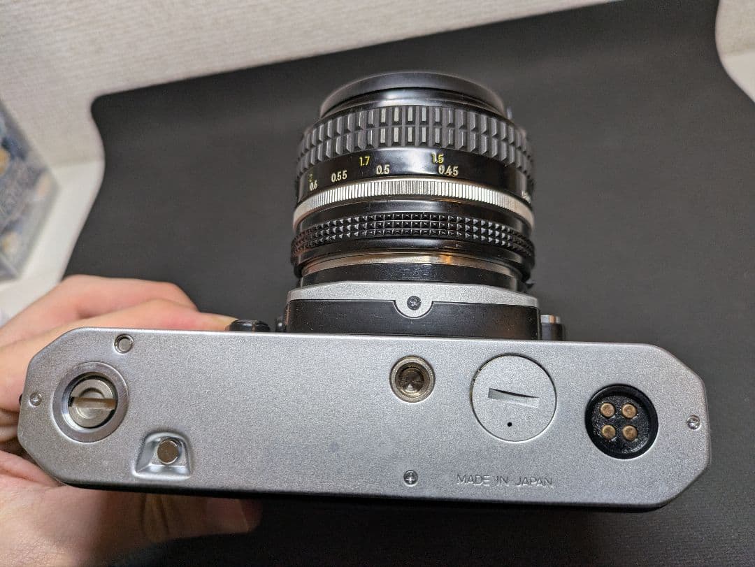 Nikon New FM2 一眼レフフィルムカメラ50/1.4レンズ　動作未確認