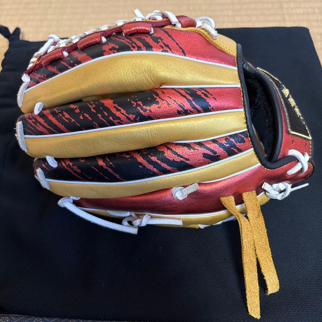 adidas 赤金 野球グローブ