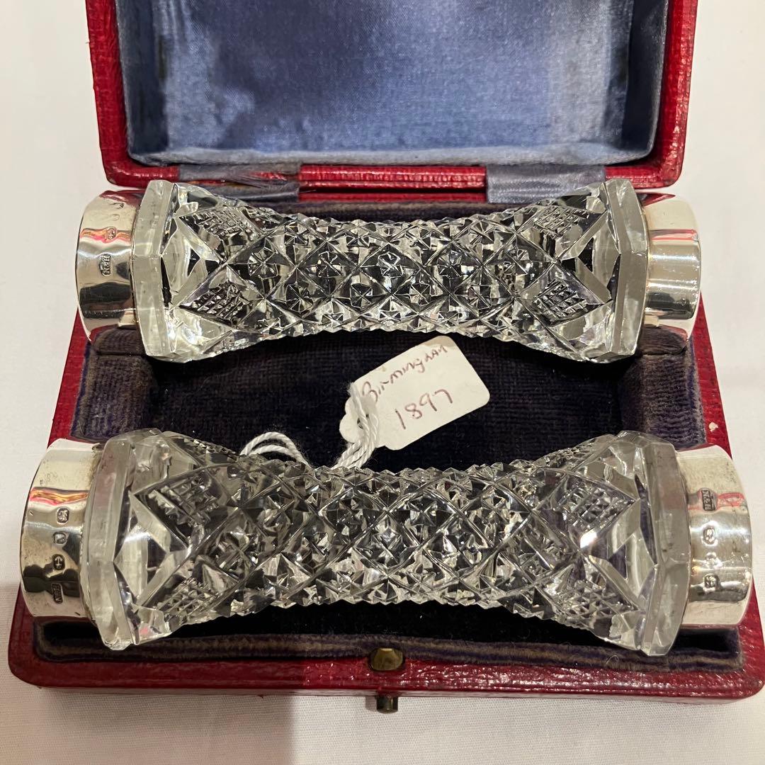 1897年製 バーミンガム 英国アンティーク スターリングシルバー ナイフレスト