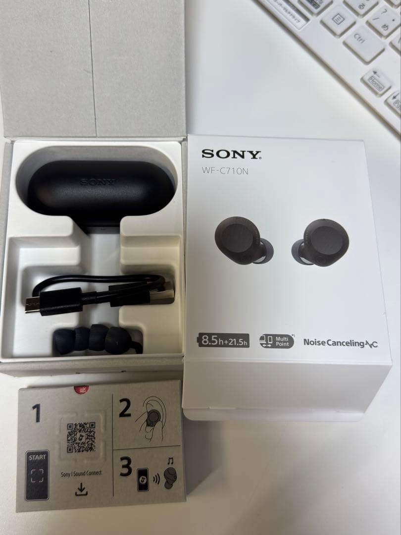 【美品】2025年モデル SONY ワイヤレスイヤホン ブラック