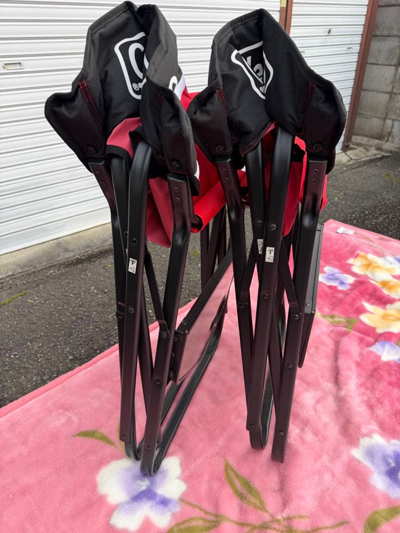 ２脚セットcoleman コールマン デッキチェアST ディレクター テーブル付