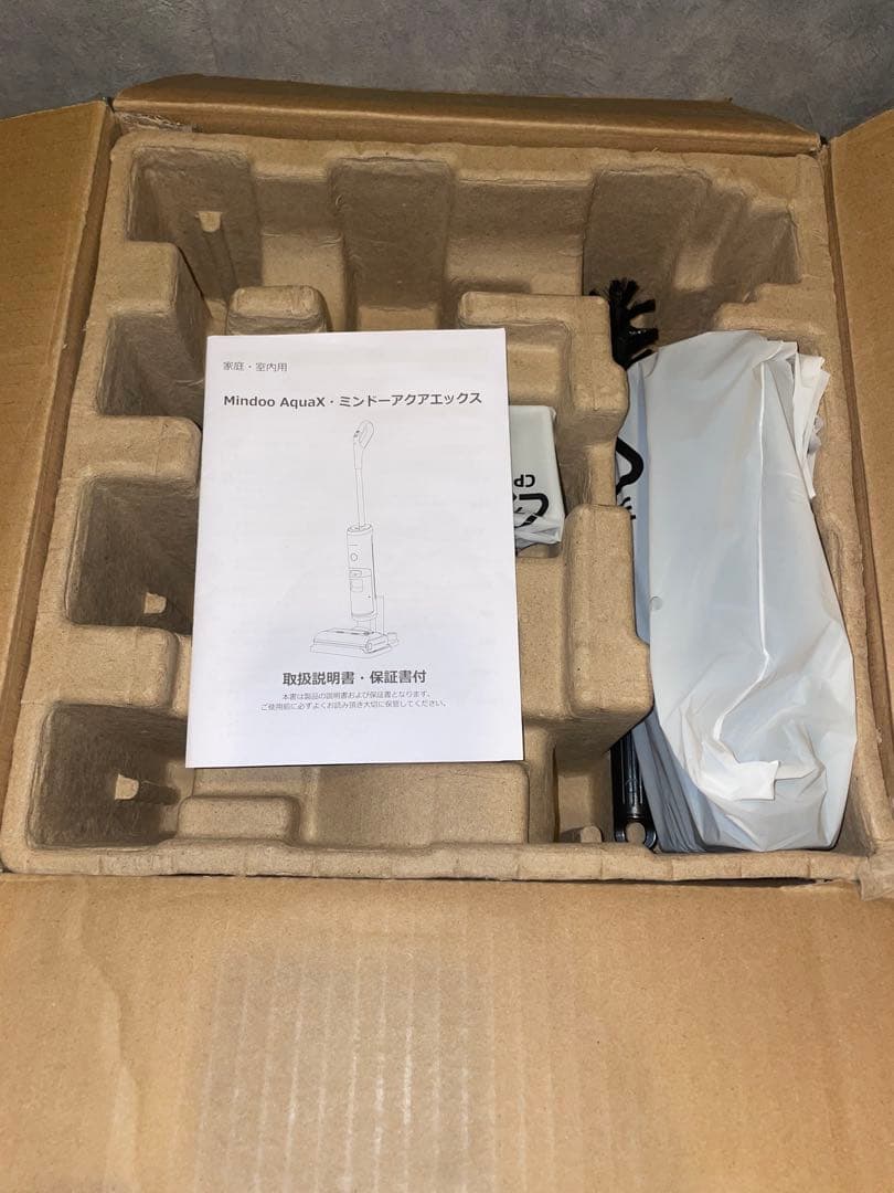 【未使用品】mindoo AquaX 水拭き掃除機 MIA-N001 BLK