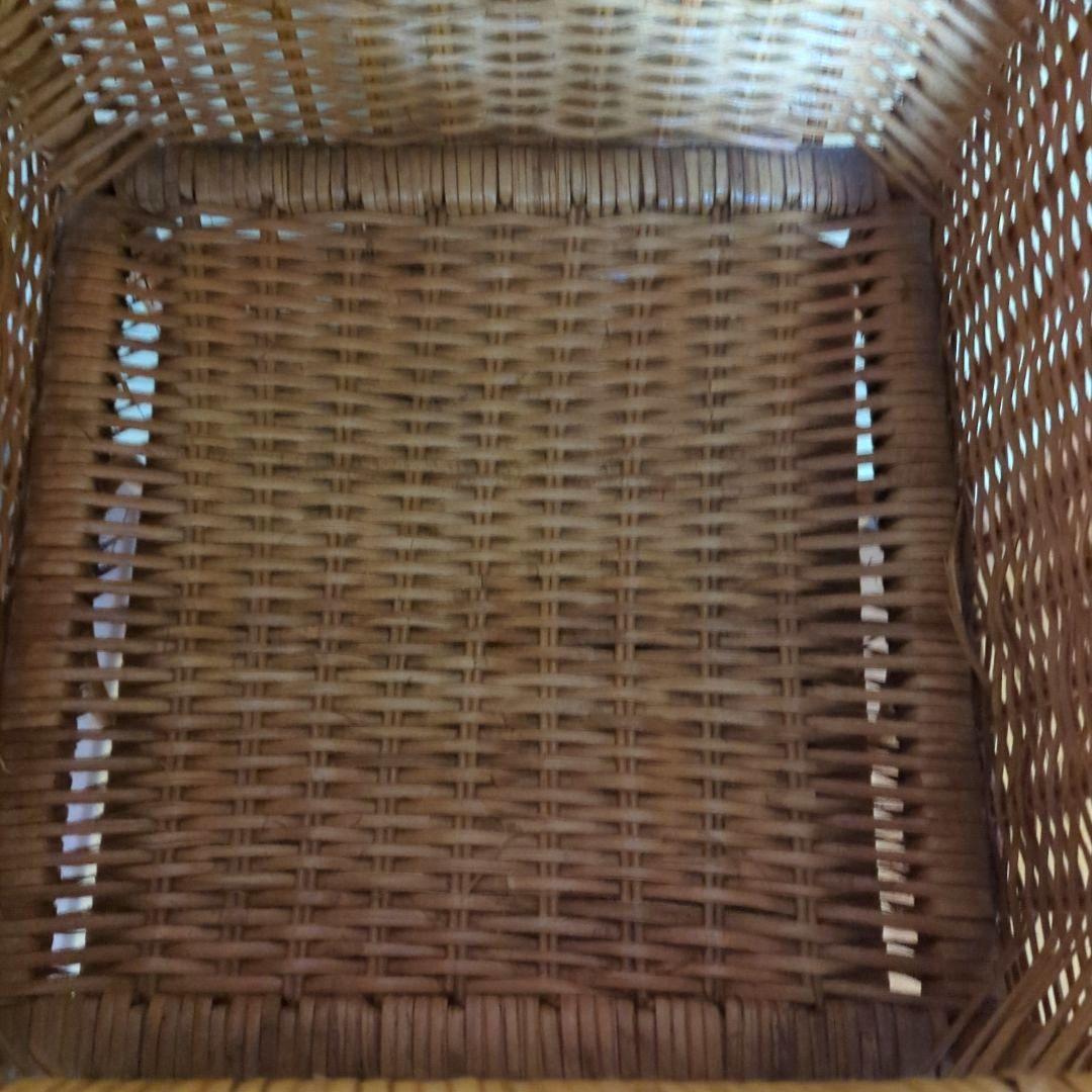 ラタン（藤）チェスト4段キャスター付