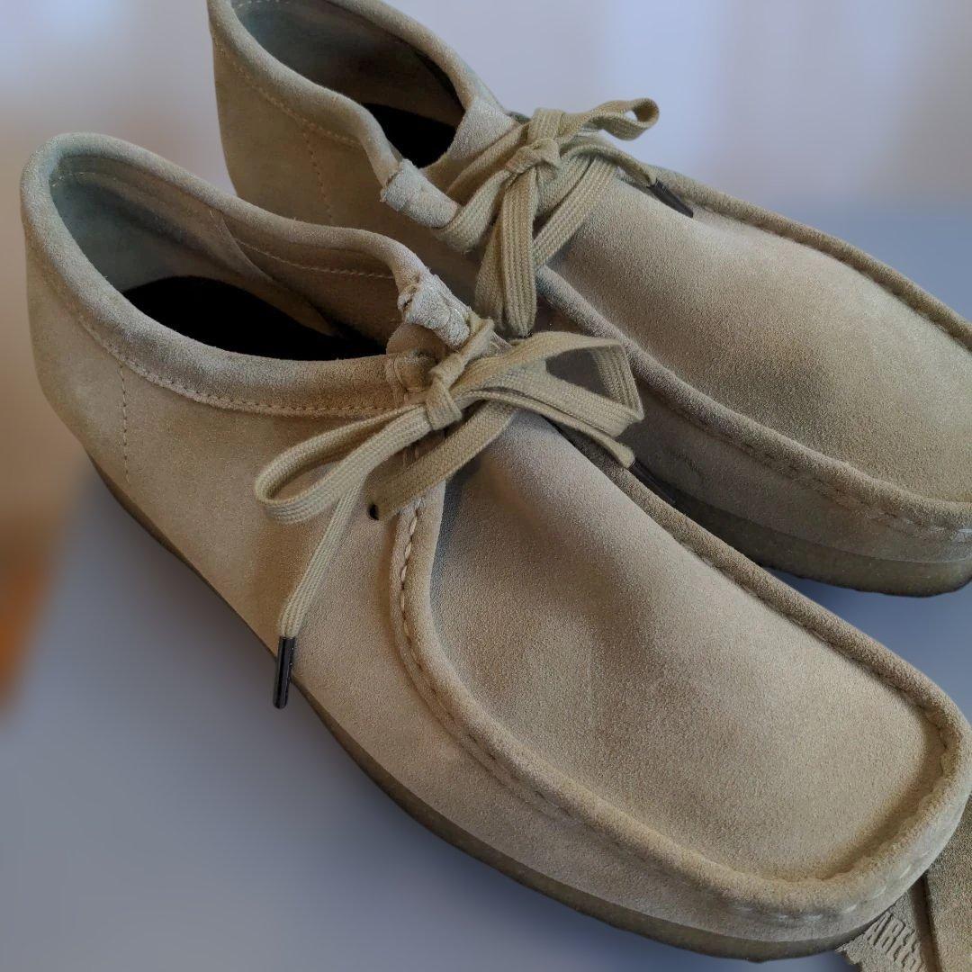 クラークス ワラビー ベージュ スエード UK9 27cm