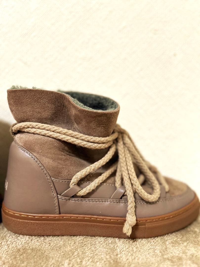 INUIKIIブラウン ムートンブーツ　38