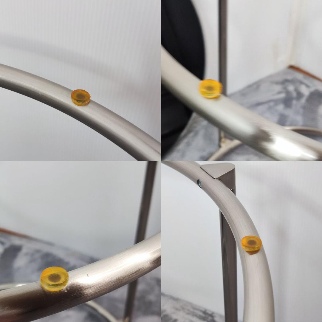 【数日セール】希少　IKEA STRIND キャスター無　サイドテーブル　黒