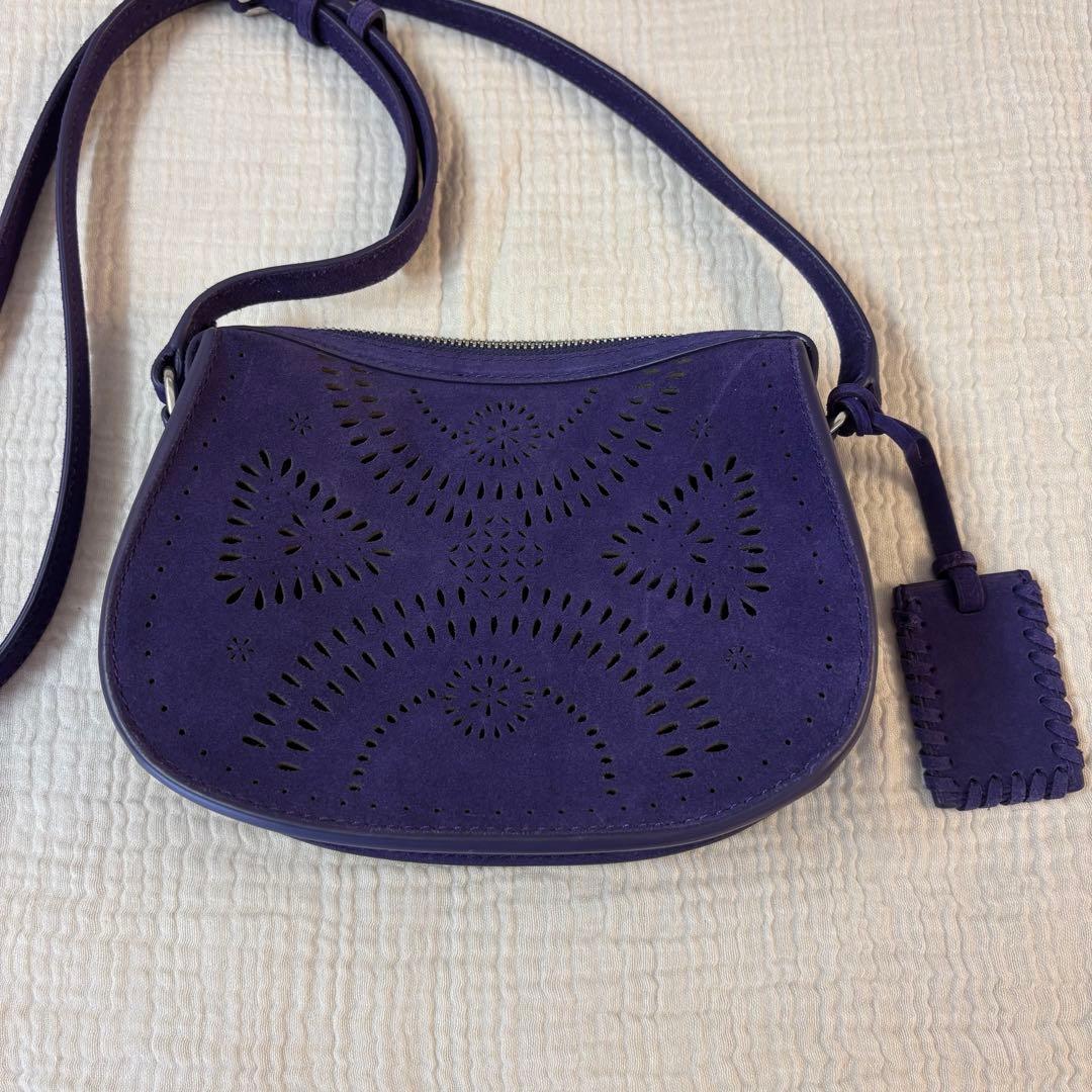 [美品] Polo Ralph Lauren スウェード　ショルダーバッグ