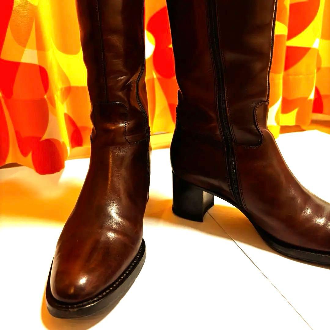 シ*グ様 FRANCO MARTINI フランコマルティーニ ロングブーツ 23