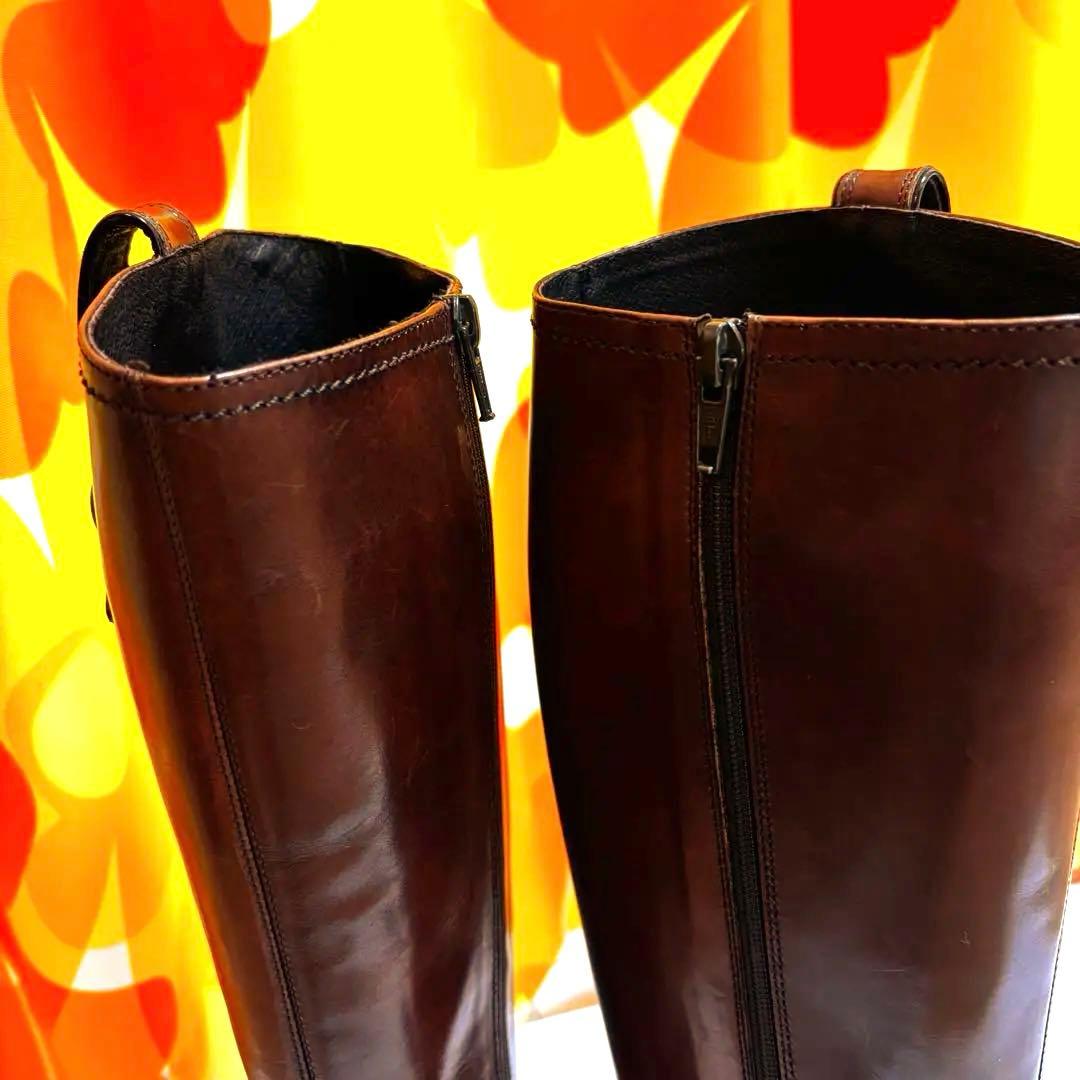 シ*グ様 FRANCO MARTINI フランコマルティーニ ロングブーツ 23