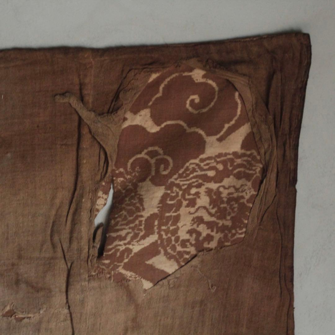 江戸時代 西陣織 銀襴 打敷 古裂 古美術 古道具 アンティーク 古裂