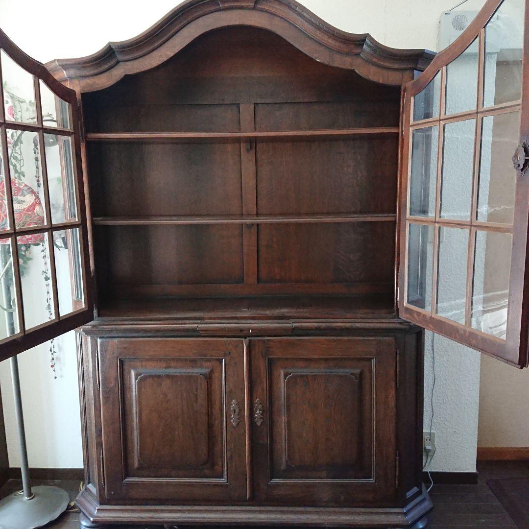 アンティーク家具 カップボード 本棚 キャビネット