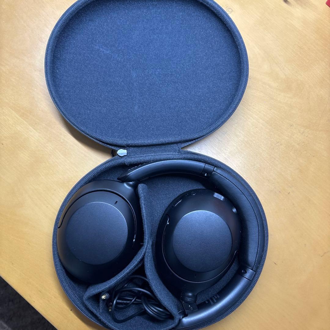 SONY ブラック ワイヤレスヘッドホン オーバーイヤー型