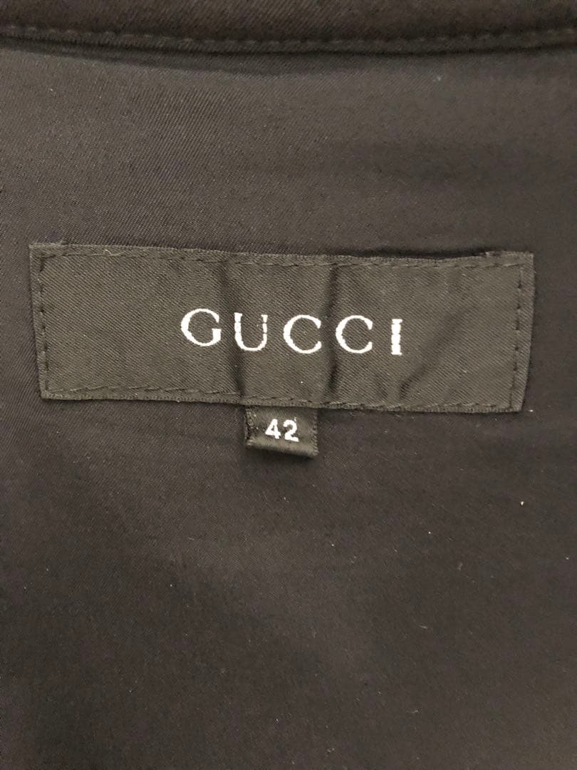 GUCCI （42 Mサイズ）シングルライダースジャケット
