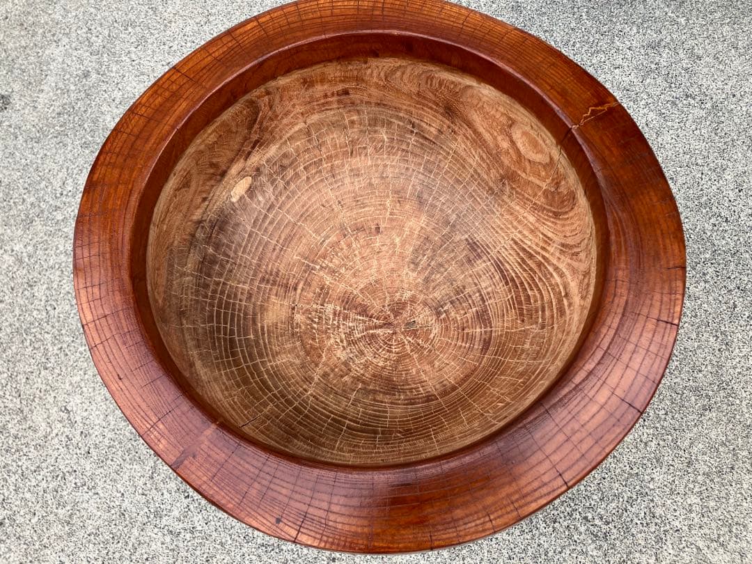 【中古臼＋杵セット】木製餅つき臼 フルメンテ済み No.3