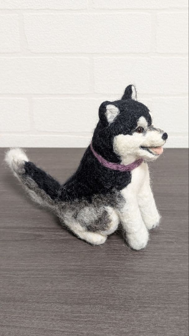 柴犬　羊毛　羊毛フェルト　ハンドメイド　ハスキー