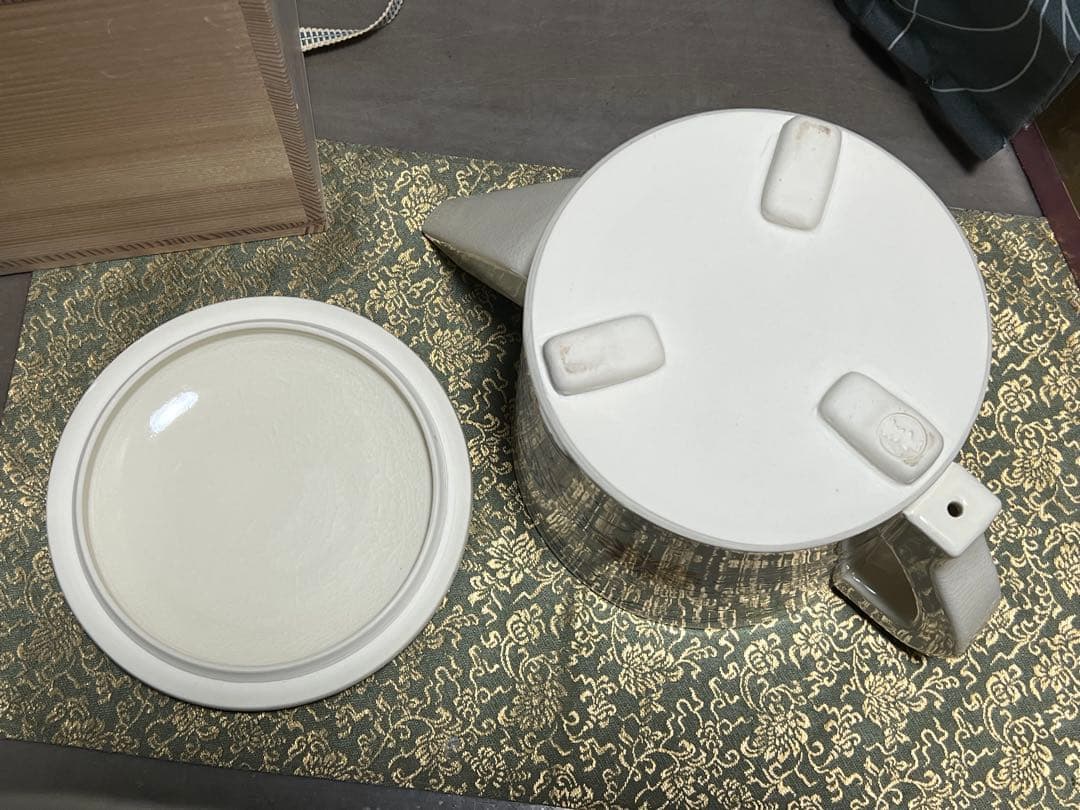 仁清写海松波の絵 水注 橋本紫雲造 水次