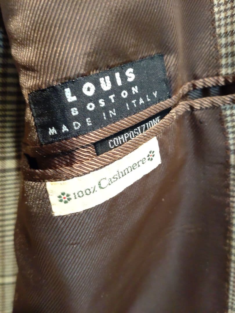 新品　美品　Kitonキートン　カシミア100% ジャケット　ギンガムチェック