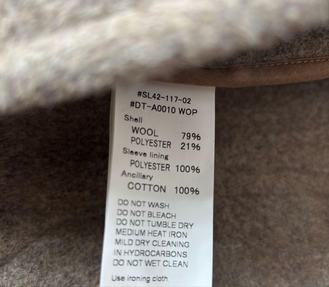 【DANTON】ROUND COLLAR JACKET 36