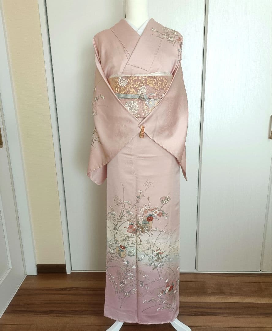 正絹訪問着（未使用）フルセット4点　入学式　卒業式　結婚式　宮参り