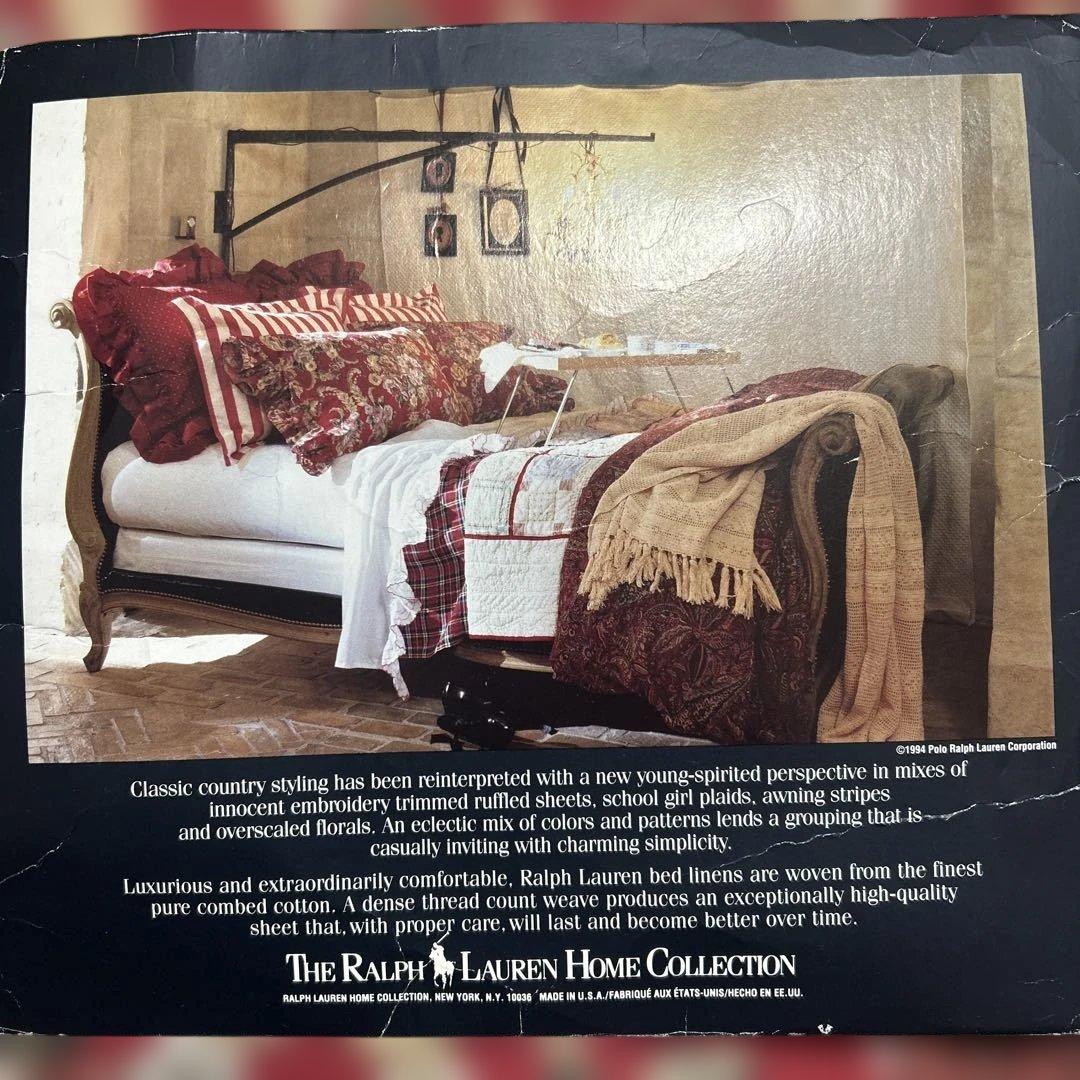 【未使用】ヴィンテージ　ラルフローレン　コンフォーターカバーandピロケース2枚