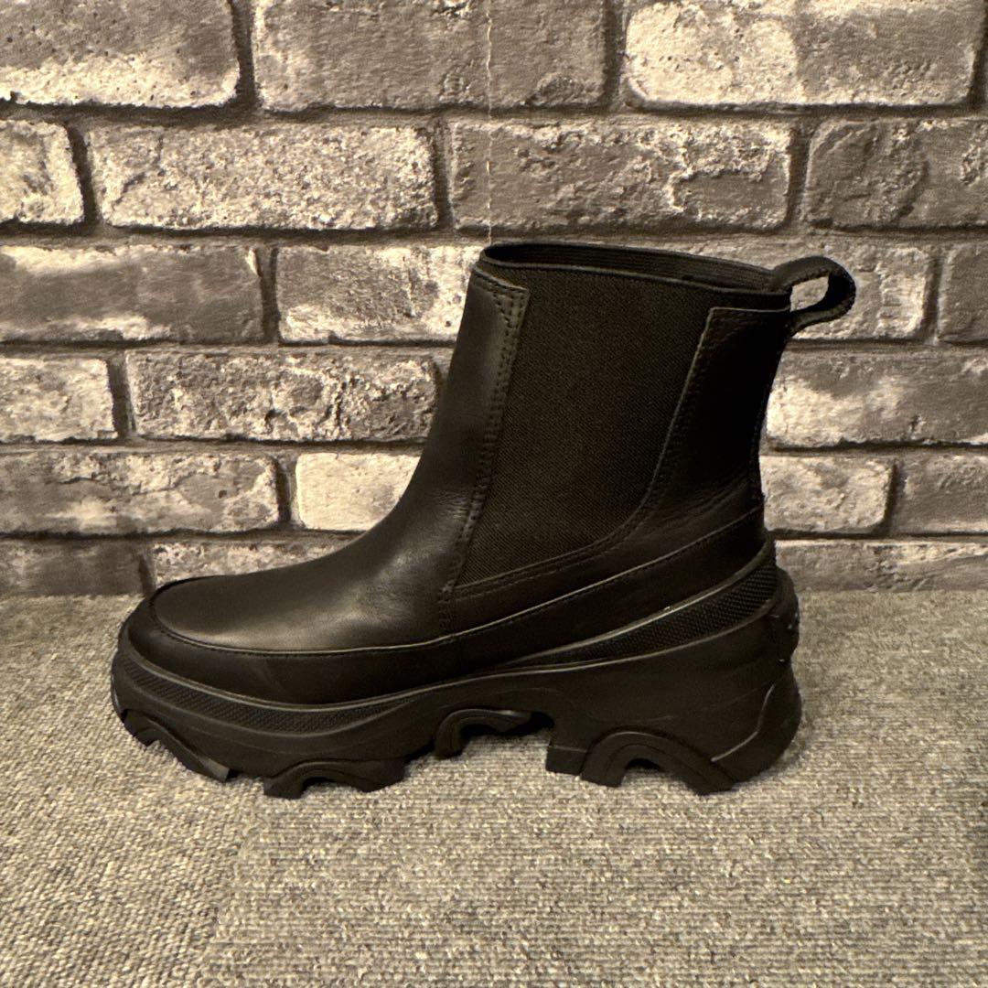 ソレル ブレックス ブーツ チェルシー ウォータープルーフ ブラック23.5