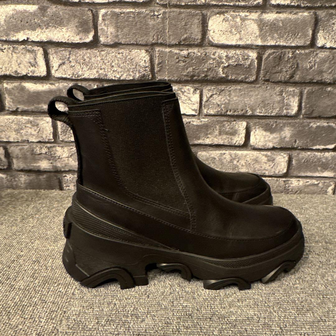 ソレル ブレックス ブーツ チェルシー ウォータープルーフ ブラック23.5