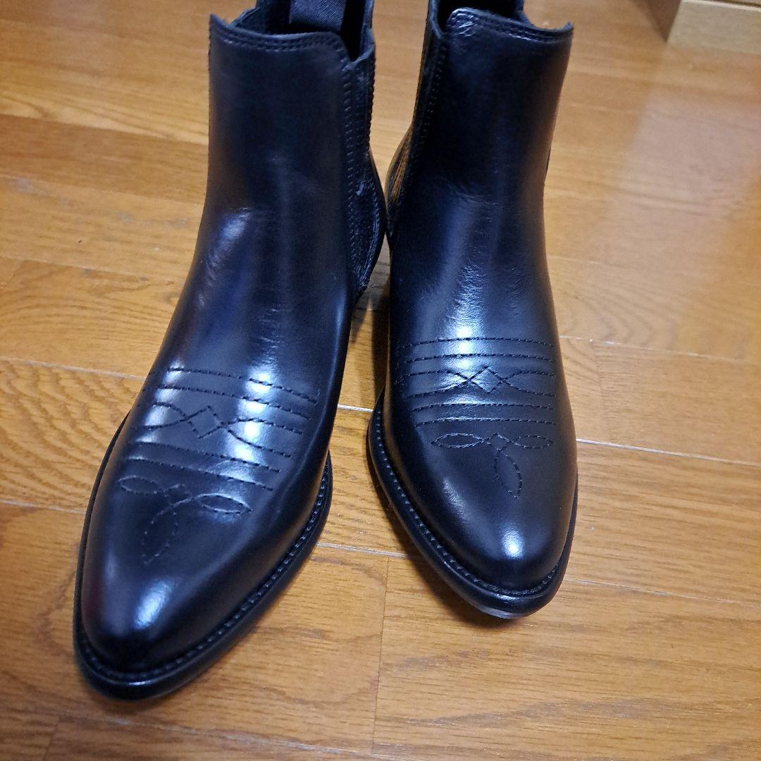 本革サイドゴアブーツ　ショートブーツBEAMS裏張り済