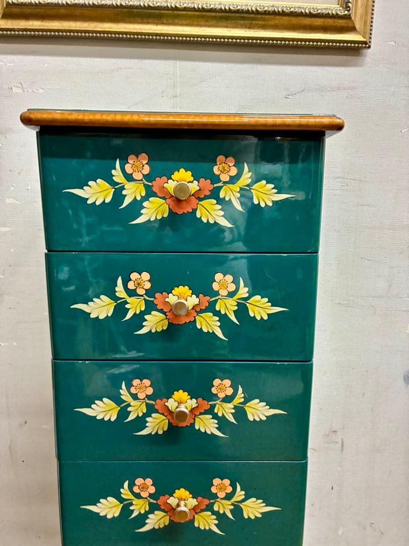 管455☆シノワズリ様式☆バイオリン☆6段チェスト