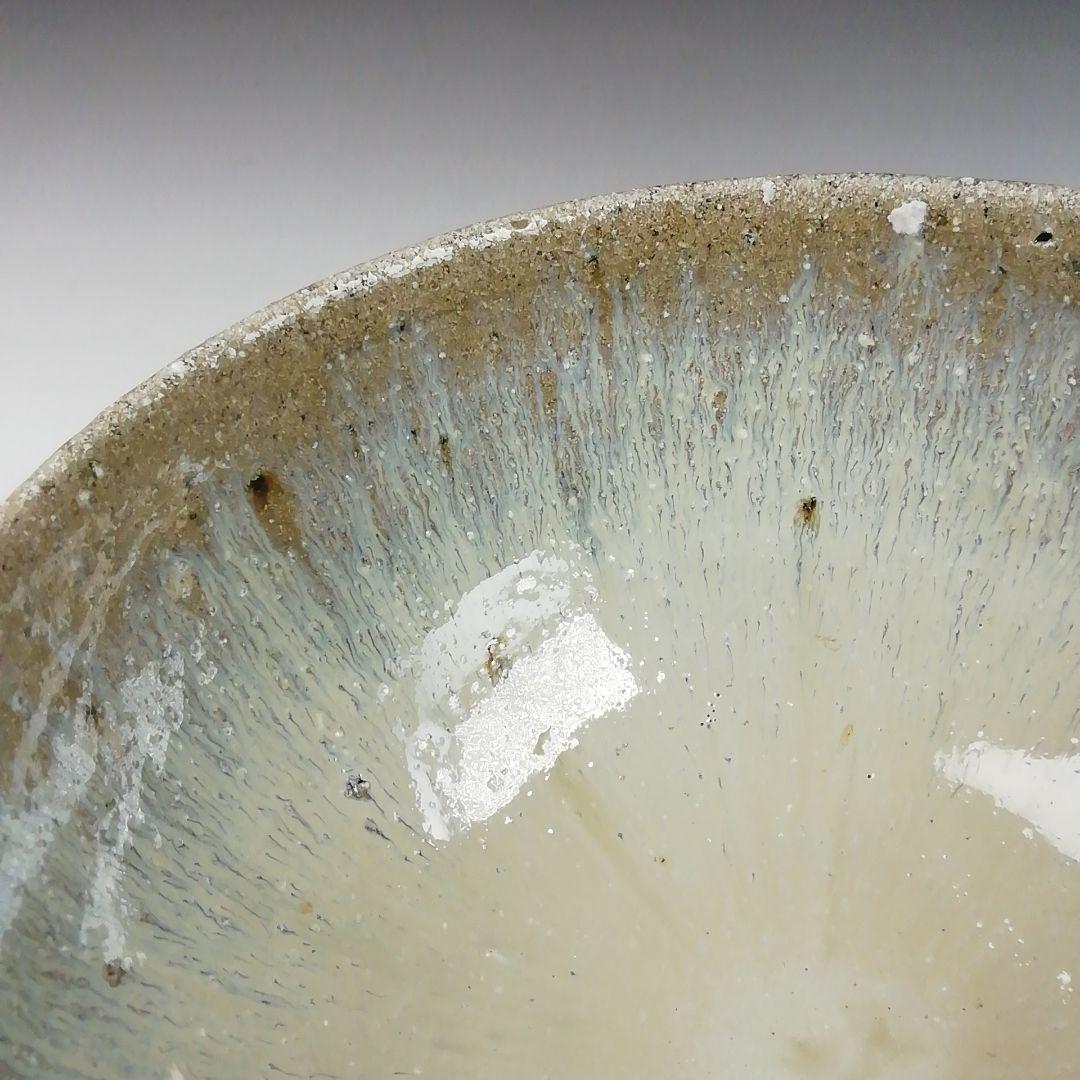 Ｔ４２０　茶碗　『唐津茶碗』『鏡山窯　井上東也 造』　共箱　抹茶碗　茶道具