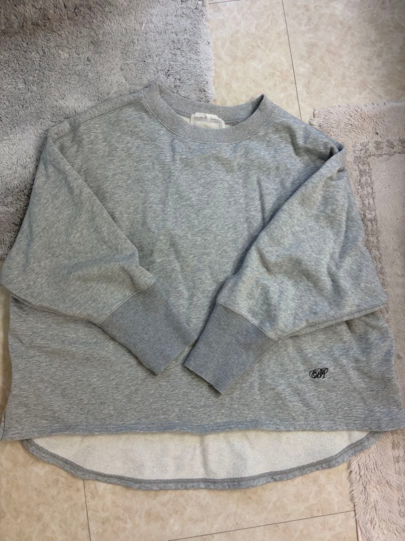 【ビアズリー 】BA刺繍入りドルマントレーナー　グレー