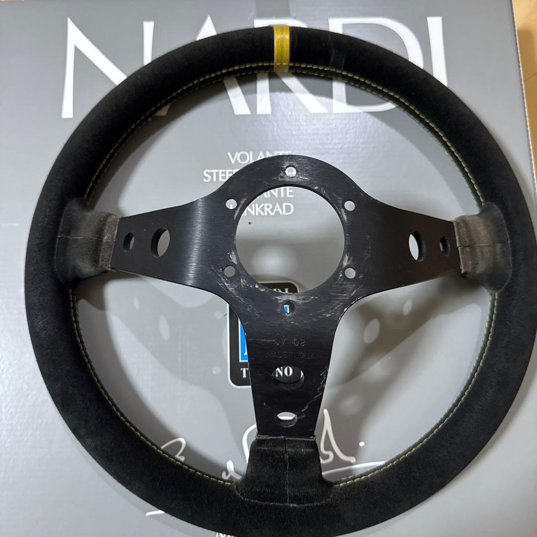 OMP スウェード ステアリング ディープコーン 3本スポーク 33φ 即納