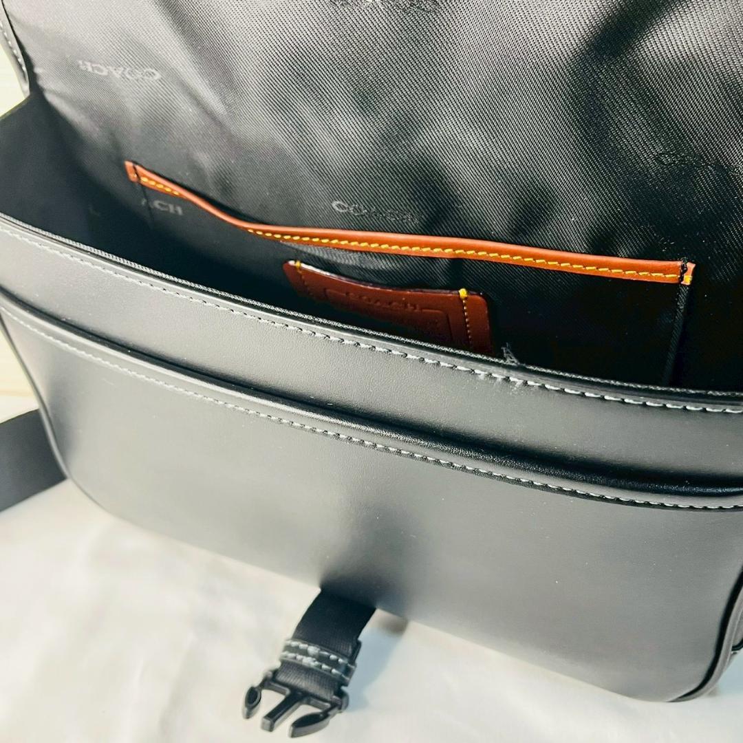【新品 未使用】COACH コーチ ショルダーバッグ ブラック CU042