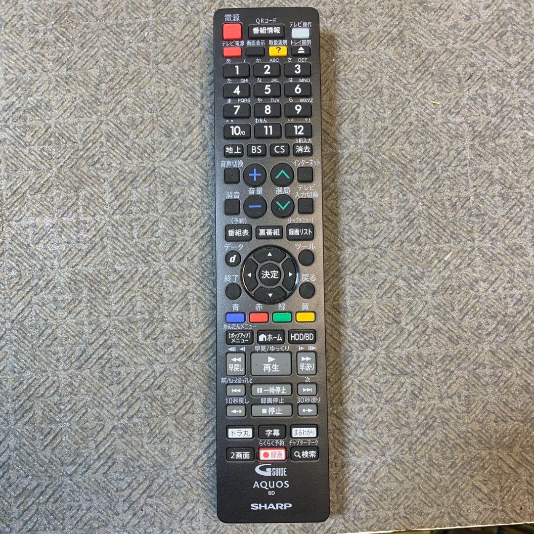 J928 SHARP ブルーレイレコーダー 2B-C10CW1 2020年製