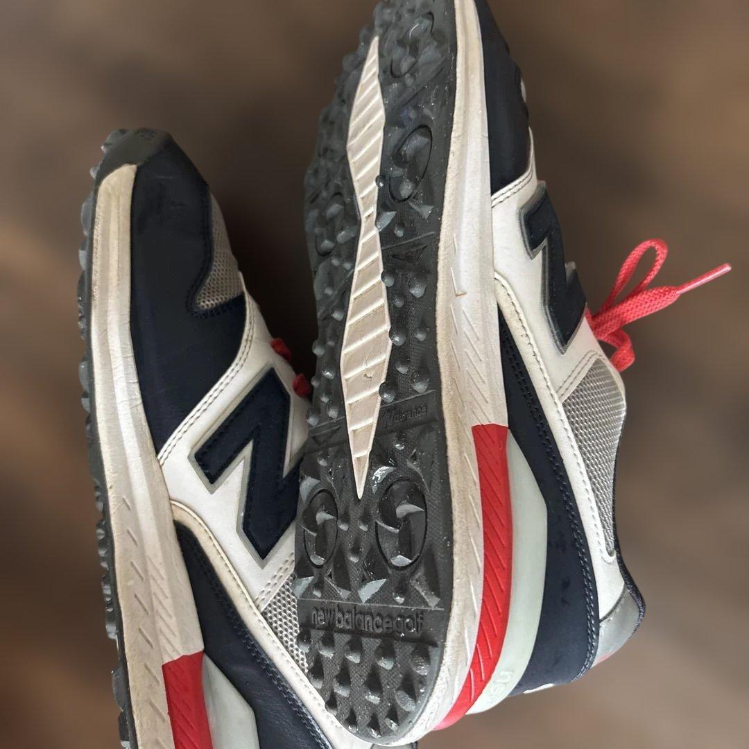 New Balance 996ゴルフシューズ ネイビー/ホワイト/レッド