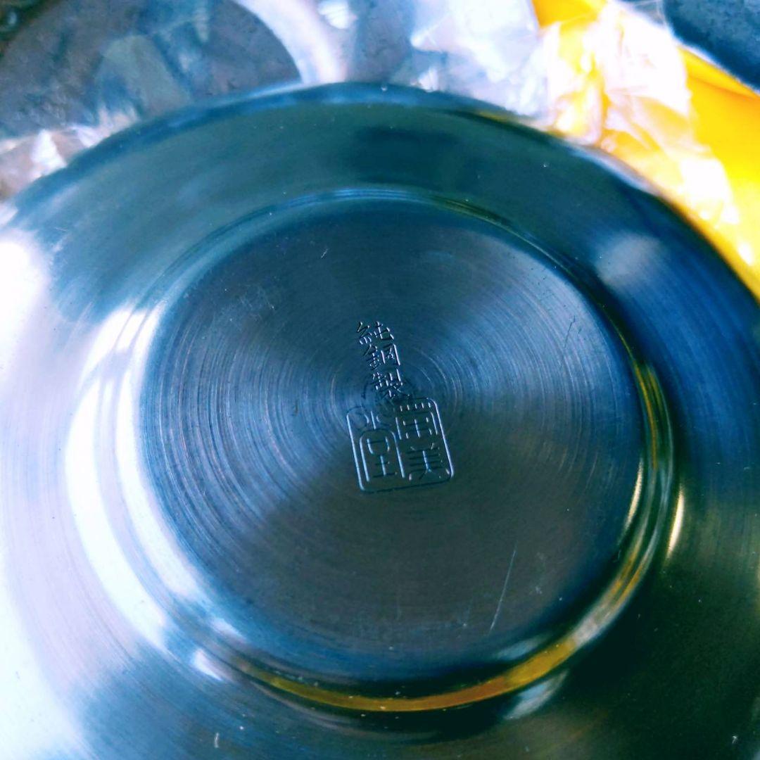 純銅製茶托　茶匙