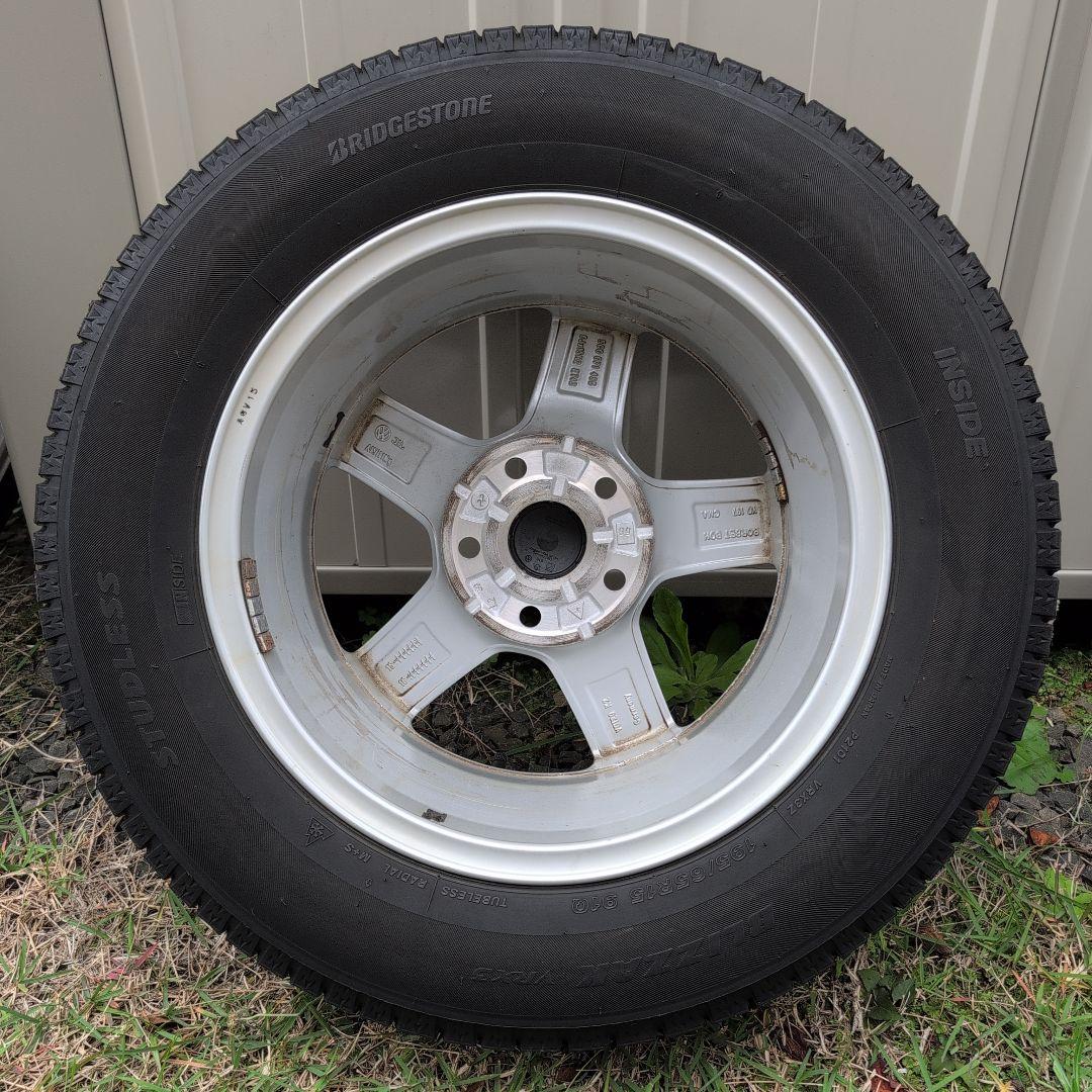 VW 純正ホイール Aspen 15インチ スタッドレス装着