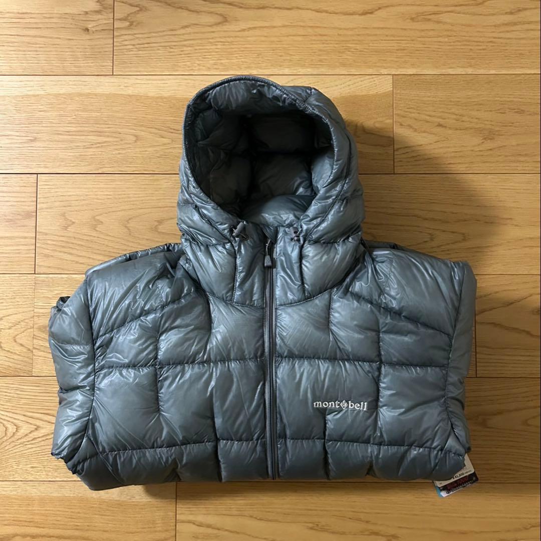 新品！モンベル プラズマ1000 アルパインダウン パーカ Lサイズ LGY