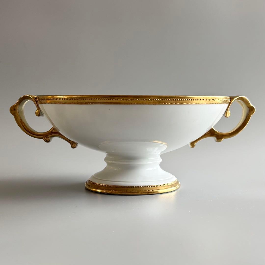 100年以上の時を閉じ込めた、 美しきオールドノリタケ　足付きコンポート【美品】