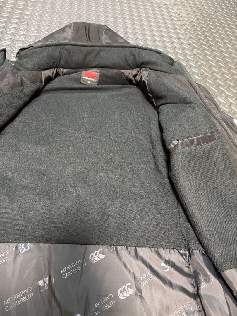 canterbury ベンチコート 150cm 黒　フード付き