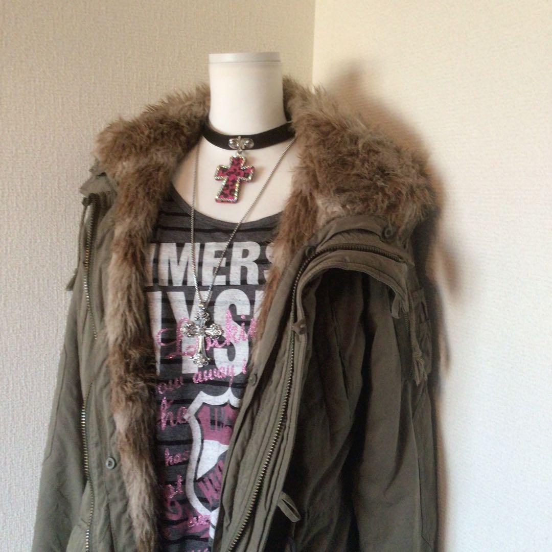 y2k エコファー　グランジフェアリーモッズコート 平成ギャル　archive