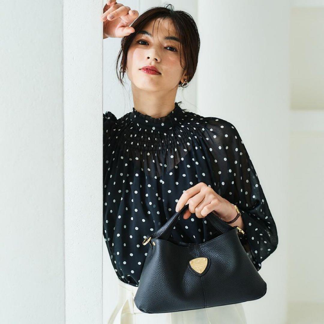 【新品】ATAO チヴィ 2Way バッグ ブラック　レザー ショルダーバッグ