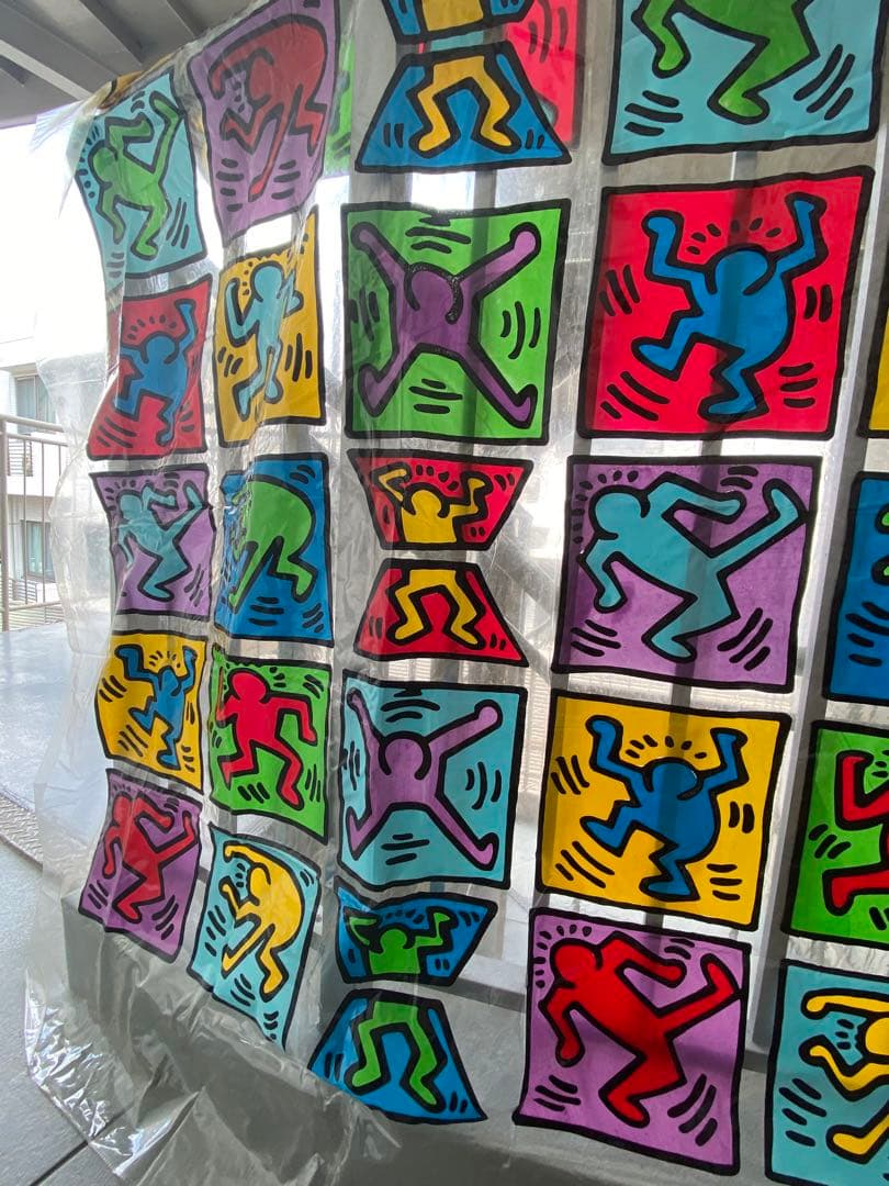 キースヘリング Keith Haring ウォールデコ シャワーカーテン
