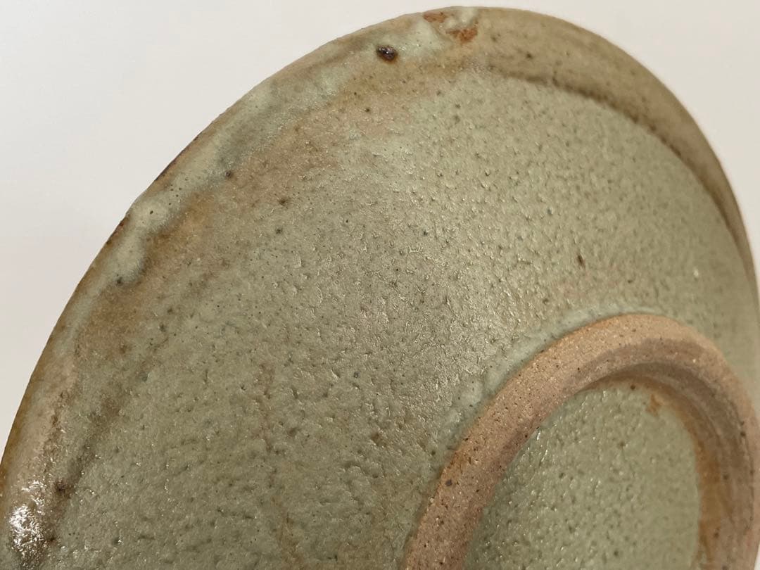 陶芸家　人間国宝　濱田庄司　浜田庄司　鉄絵　皿　丸皿　中皿　波文　共箱　民芸