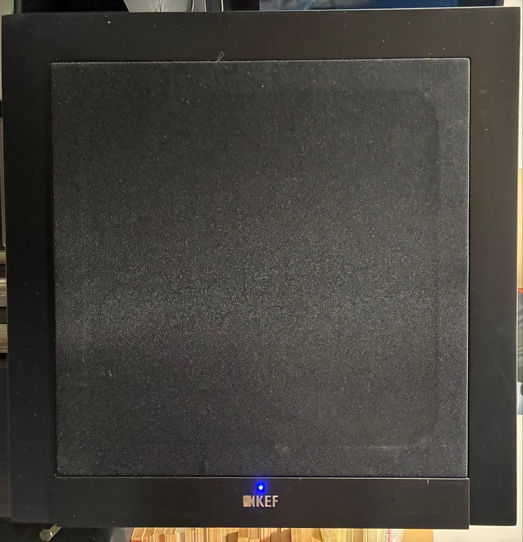 KEF T2 サブウーファー　ほぼ未使用品（10分だけ音出し確認済み）