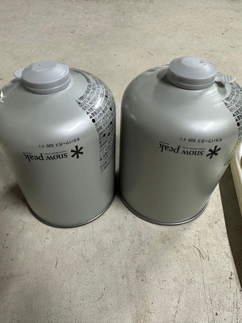 アウトドアテーブルとガスバーナーセット