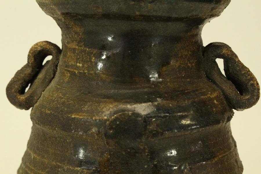 茶道具 瀬戸伊賀 花入 古美術(ZE736)