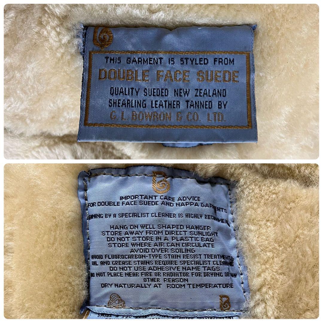 希少✨大きめ✨カンタベリー　ダッフルコート　リアルスエード　リアルムートン　L